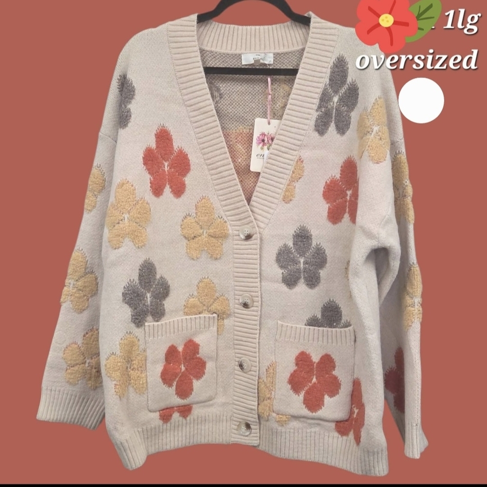 Entro Multicolor Floral Cardigan